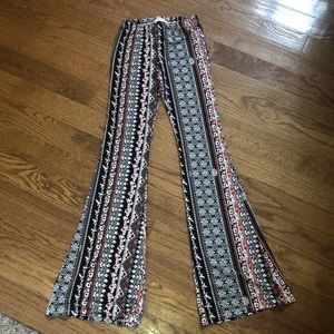 Tight, flared hipster pants